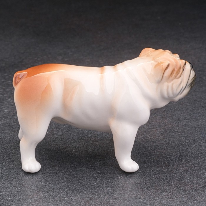 Сувенир Сувенир "Английский бульдог" 5х5х10 см, ручная работа, фарфор