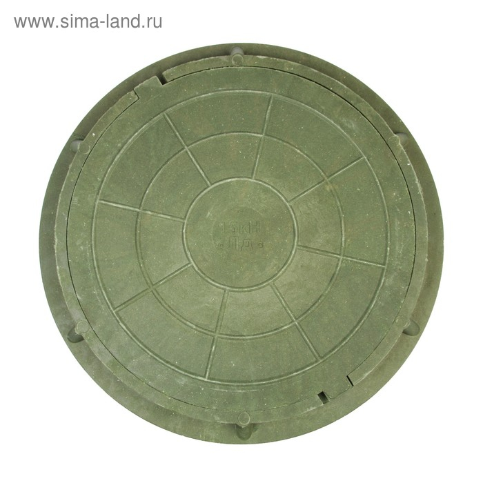 Люк полимерный, легкий, 15 кН, нагрузка до 1.5 т, зеленый Люк полимерный, легкий, 15 кН, нагрузка до 1.5 т, зеленый