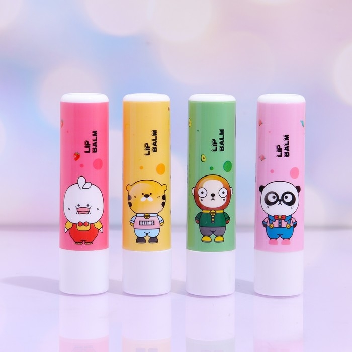 Вазелин для губ Вазелин для губ "Зверятки", микс цветов и ароматов