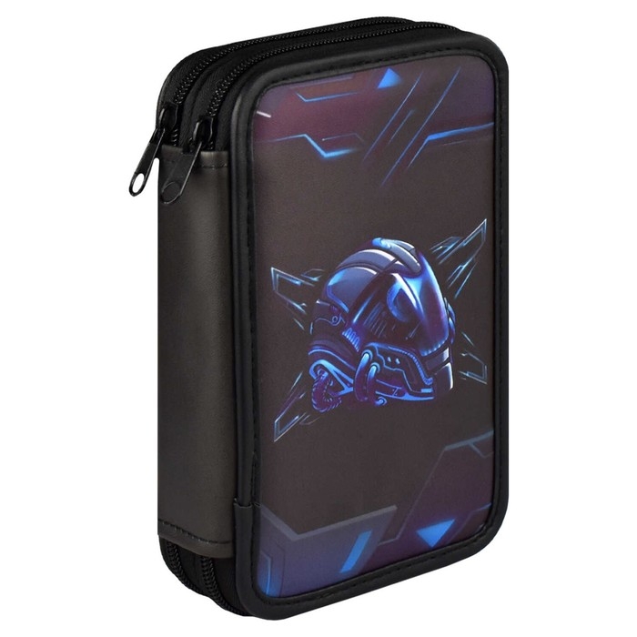 Пенал 2 секции, 123 х 198 мм, искусственная кожа, Феникс Пенал 2 секции, 123 х 198 мм, искусственная кожа, Феникс "Астронавт"