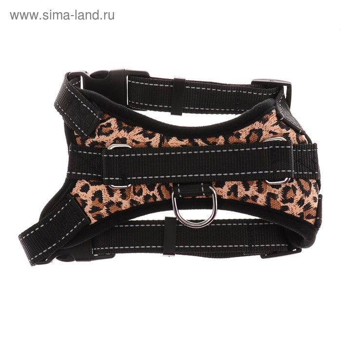 Шлейка К7 мягкая светоотражающая, размер М, ОГ 52-66 см, вес 9,5-17,5 кг, леопард Шлейка К7 мягкая светоотражающая, размер М, ОГ 52-66 см, вес 9,5-17,5 кг, леопард