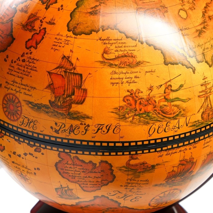 Глобус бар декоративный Глобус бар декоративный "Винтажная карта" 46х41х56,5 см