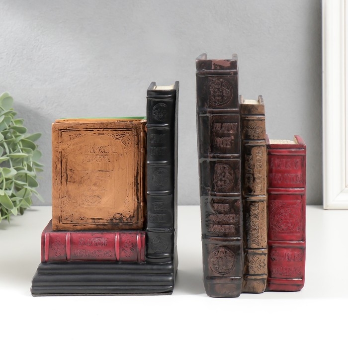 Держатели для книг  Держатели для книг "Библиотека" набор 2 шт 11х13х9 см