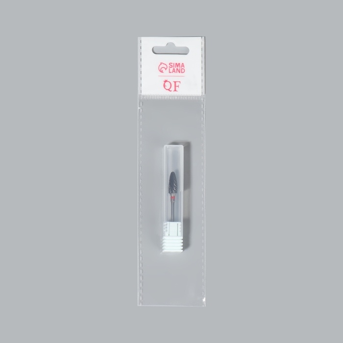 Фреза керамическая для маникюра «Кукуруза», мелкая нарезка, 6 × 15 мм, в пластиковом футляре, цвет чёрный Фреза керамическая для маникюра «Кукуруза», мелкая нарезка, 6 × 15 мм, в пластиковом футляре, цвет чёрный