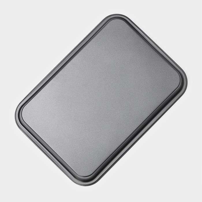 Набор противней Доляна &laquo;Жаклин&raquo;, 3 предмета: 34&times;24 см, 31.5&times;22 см, 30&times;20 см, антипригарное покрытие, цвет чёрный