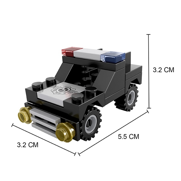 Конструктор «Полицейский джип», 41 деталь Конструктор «Полицейский джип», 41 деталь