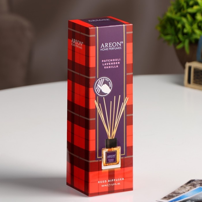 Диффузор ароматический Areon SticksTartan, пачули, лаванда, ваниль Диффузор ароматический Areon SticksTartan, пачули, лаванда, ваниль