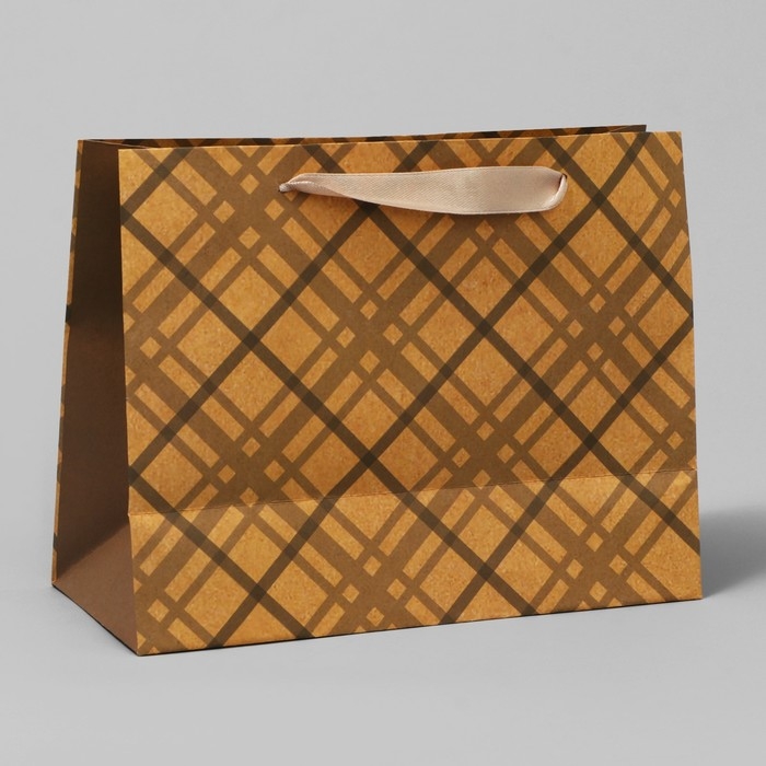 Пакет подарочный крафтовый горизонтальный, упаковка, «Лучшему во всём», MS 23 х 18 х 8 см Пакет подарочный крафтовый горизонтальный, упаковка, «Лучшему во всём», MS 23 х 18 х 8 см