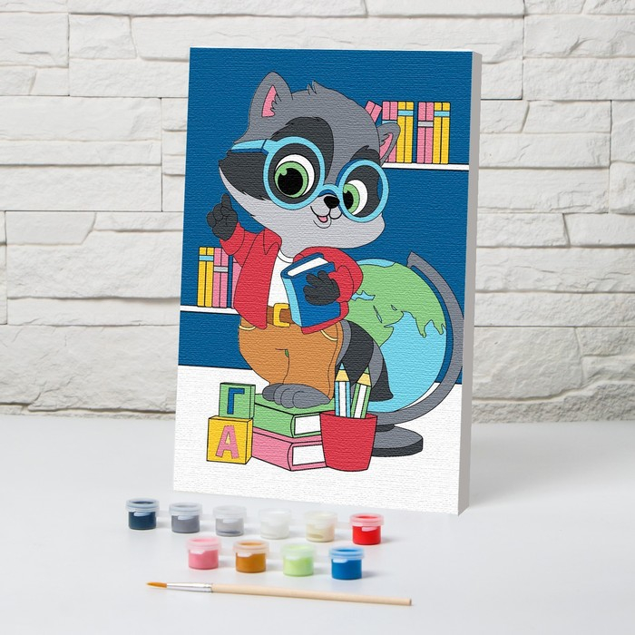 Картина по номерам для детей «Енотик», 20 х 30 см Картина по номерам для детей «Енотик», 20 х 30 см