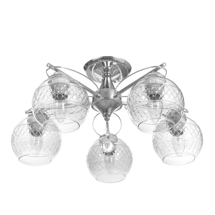 Люстра Люстра "Эйприл" 5х40Вт Е27 Хром 51х51х24см