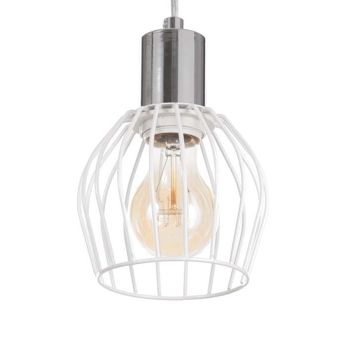Светильник подвесной Светильник подвесной "Лофт" 1х25Вт Е27 белый/Хром 12х116х11
