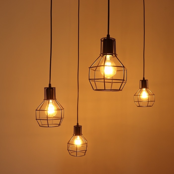 Светильник 2542/6 E27 40Вт черный