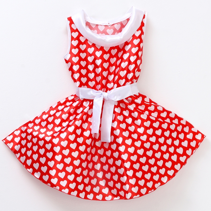 Карнавальный костюм «Стиляги» платье красное с белыми сердцами, повязка р-р 36 рост 140 см Карнавальный костюм «Стиляги» платье красное с белыми сердцами, повязка р-р 36 рост 140 см