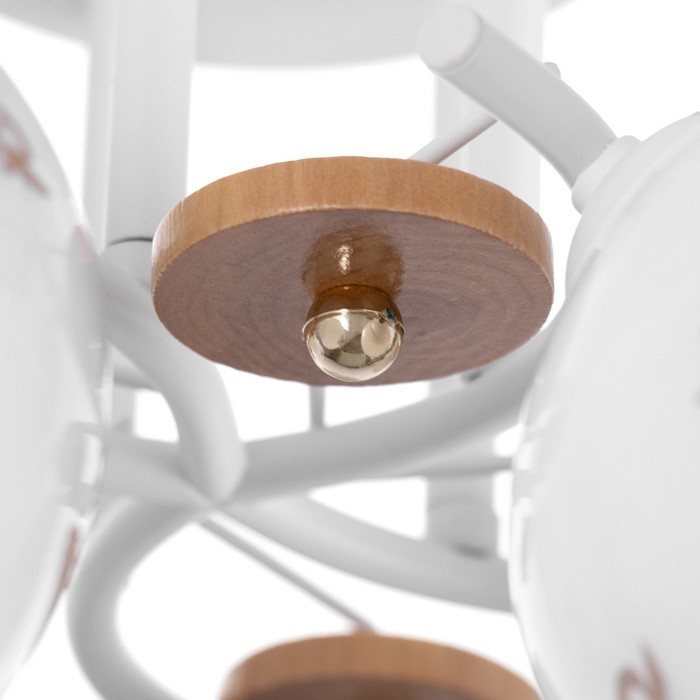 Люстра Люстра "Габриэль" 5х60Вт Е27 Белый 46х46х28см