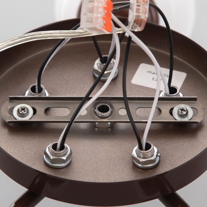 Люстра Люстра "Онлайн" (цилиндр) 5х15Вт Е27 МОДЕЛЬ: BR 00221 венге/прозрачный