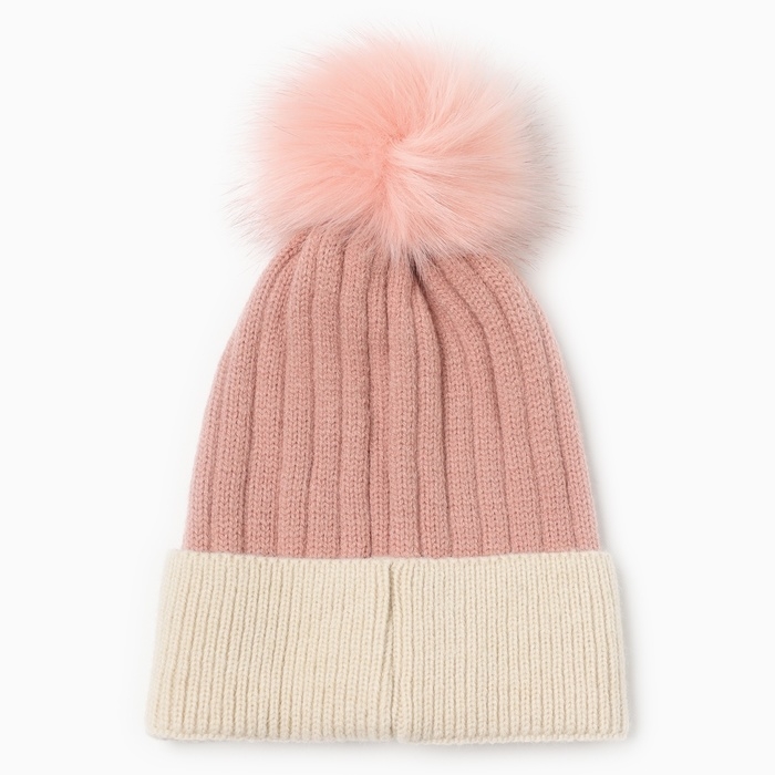 Шапка женская MINAKU, цвет розовый, размер 58-60