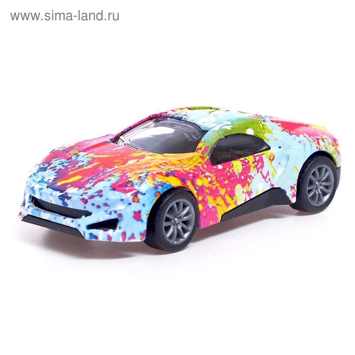 Машина металлическая «Граффити», инерция, МИКС Машина металлическая «Граффити», инерция, МИКС