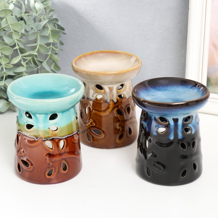 Аромалампа керамика Аромалампа керамика "Стекозы. Градиент" МИКС 10х10х12 см