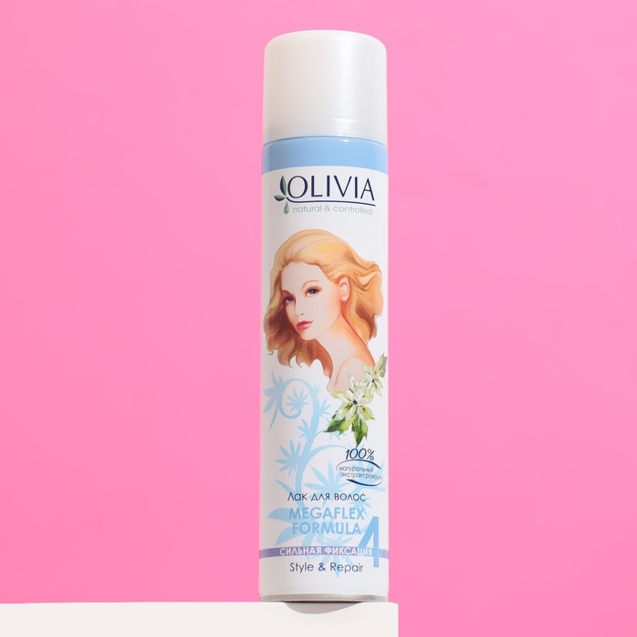Лак для волос сильной фиксации серии «Olivia» с экстрактом ромашки, 250 мл Лак для волос сильной фиксации серии «Olivia» с экстрактом ромашки, 250 мл
