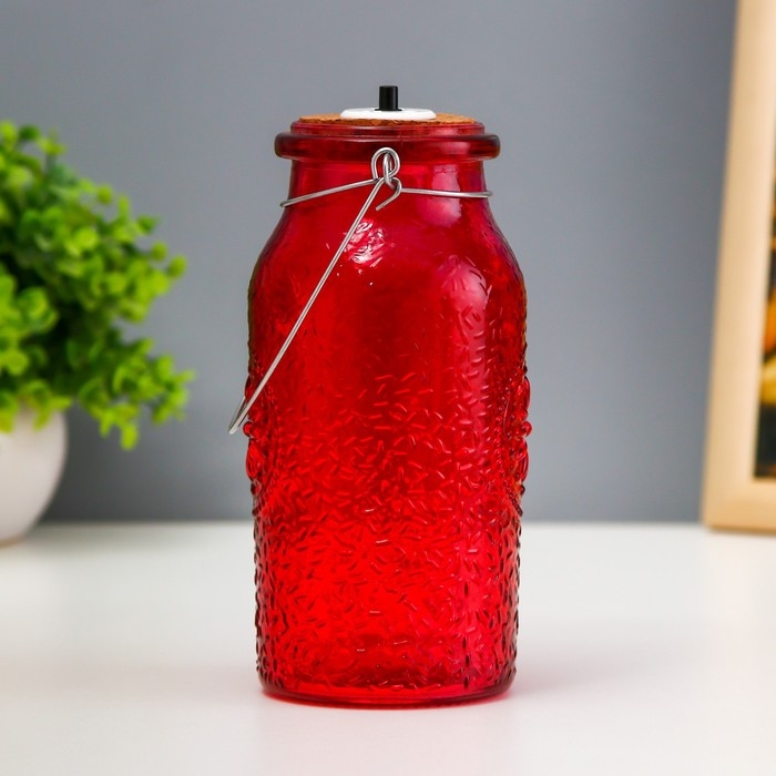 Ночник Ночник "Деллос" LED от батареек красный 7х7х17,5 см RISALUX