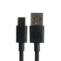 Кабель Eltronic Type-C - USB, 2.4 А, 1 м, зарядка + передача данных, пакет, черный