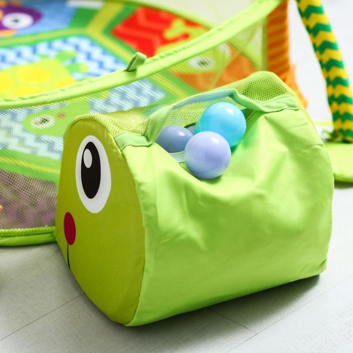 Развивающий коврик 3 в 1 «Черепаха», 30 цветных шариков, 4 игрушки Развивающий коврик 3 в 1 «Черепаха», 30 цветных шариков, 4 игрушки