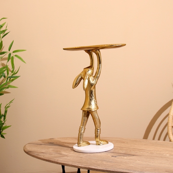 Блюдо Блюдо "Зайка" алюминий 24х38х48 см