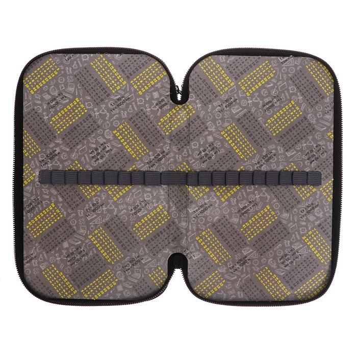 Пенал 3 секции, 125 х 205 х 55 мм, Calligrata 30П26/3 Пенал 3 секции, 125 х 205 х 55 мм, Calligrata 30П26/3 "Тачка огонь", ламинированный картон