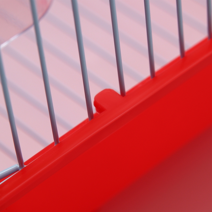 Клетка для птиц укомплектованная Bd-1/1d, 30 х 23 х 39 см, красная (фасовка 12 шт) Клетка для птиц укомплектованная Bd-1/1d, 30 х 23 х 39 см, красная (фасовка 12 шт)