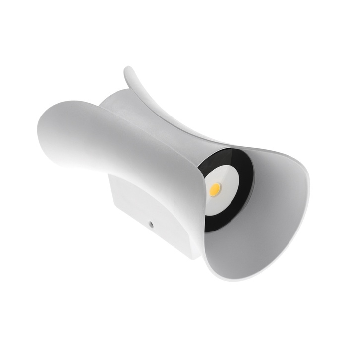 Светильник фасадный «Элегант», FSD-051, 10 Вт, 3000К, 1 луч, IP65, 220 В, пластик, белый Светильник фасадный «Элегант», FSD-051, 10 Вт, 3000К, 1 луч, IP65, 220 В, пластик, белый