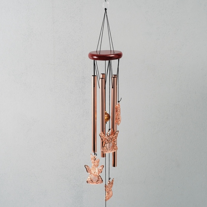 Музыка ветра металл Музыка ветра металл "Ангелы" 5 трубок 6 ангелов 67 см