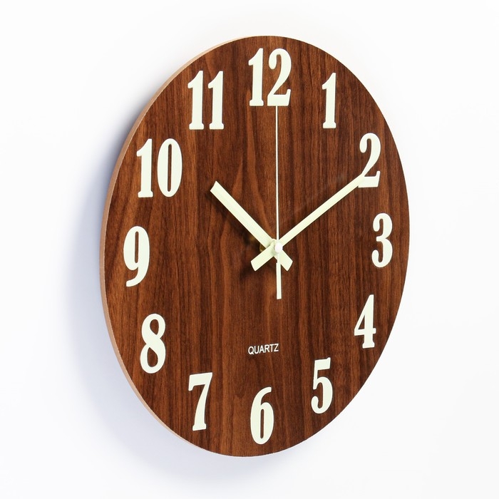 Светящиеся настенные часы, d-30 см Светящиеся настенные часы, d-30 см