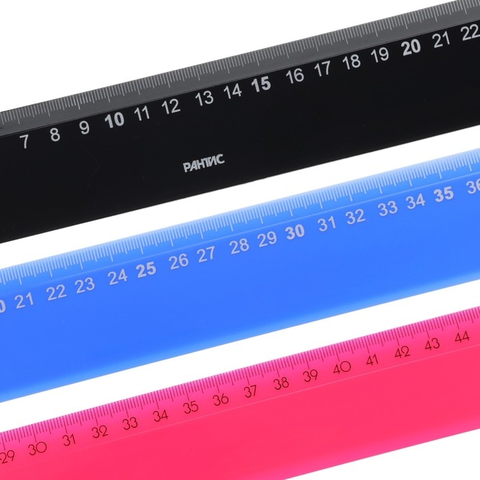 Набор линеек 3 штуки, Calligrata 25/40/50 см непрозрачные, МИКС Набор линеек 3 штуки, Calligrata 25/40/50 см непрозрачные, МИКС