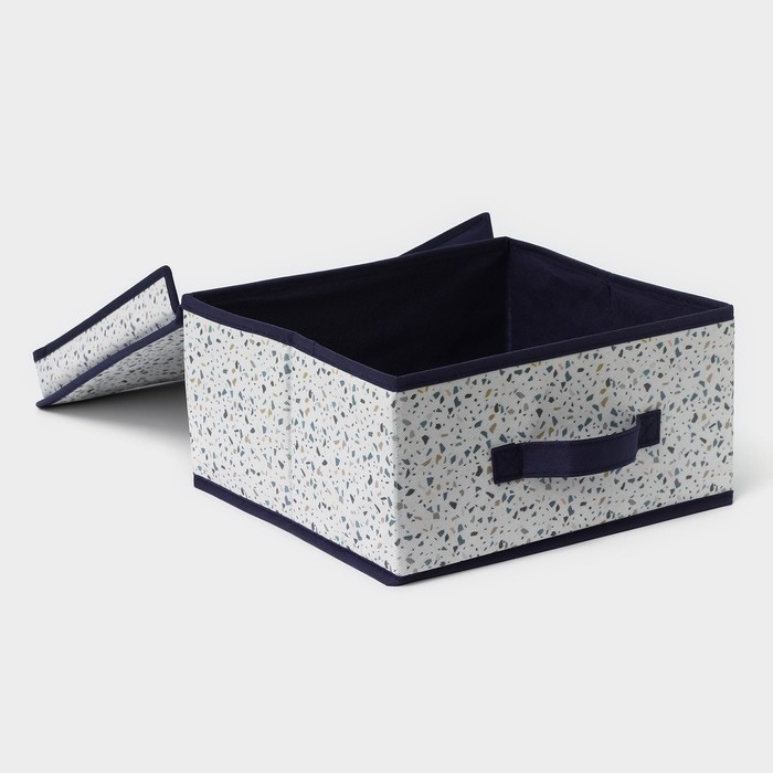 Короб для хранения Доляна «Мармелад», 30×28×15 см, цвет белый Короб для хранения Доляна «Мармелад», 30×28×15 см, цвет белый