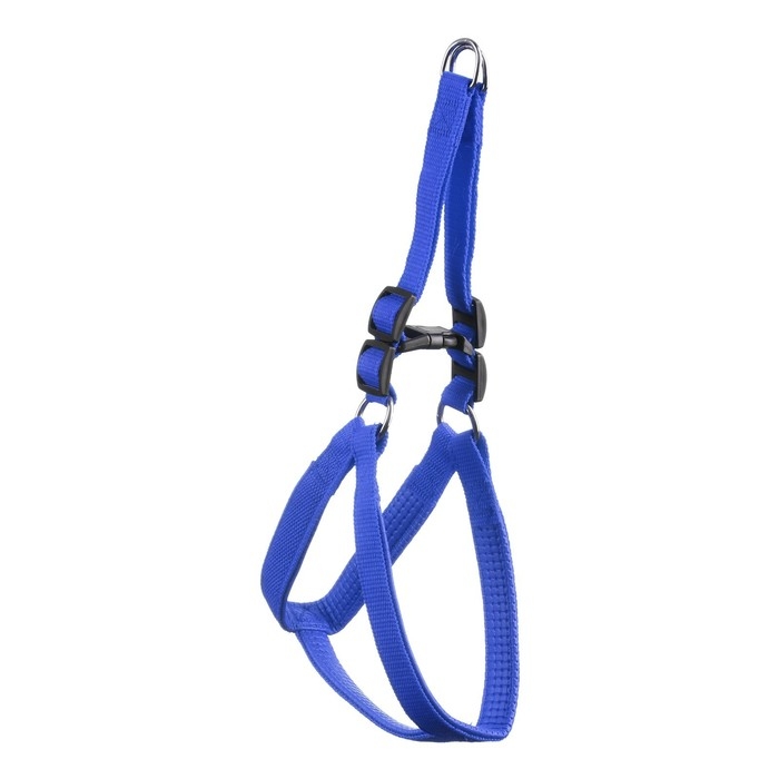 Шлейка Шлейка "Комфорт" комбинированная, 2 см, ОШ 40-58 см, ОГ 46-60 см, синяя