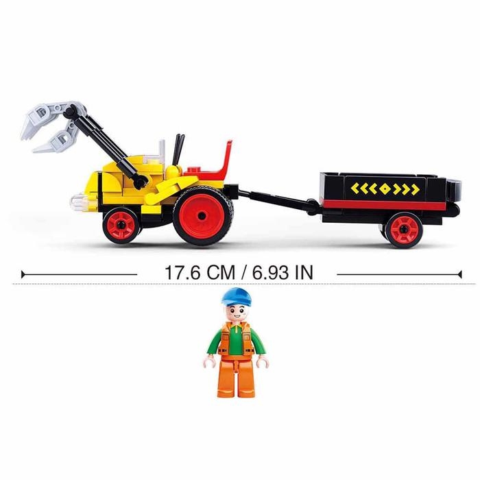 Конструктор Город &laquo;Лесозаготовочный погрузчик&raquo;, 110 деталей