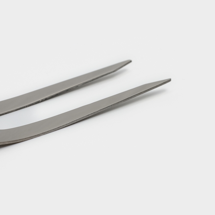 Вилка для мяса из нержавеющей стали Доляна Everyday, h=37×3 см, толщина 3 мм, цвет серебряный Вилка для мяса из нержавеющей стали Доляна Everyday, h=37×3 см, толщина 3 мм, цвет серебряный