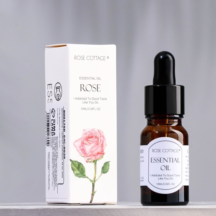 Ароматическое масло с удобным дозатором Ароматическое масло с удобным дозатором "ROSE COTTAGE AROMA", 10 мл, роза