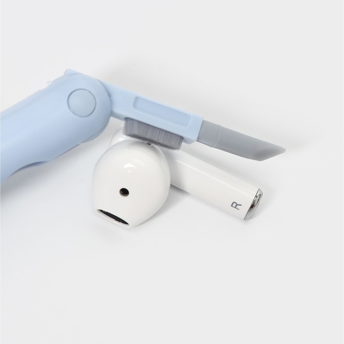 Мультифункциональный набор для чистки узких мест с распылителем и зажимом для клавиш Raccoon, цвет белый Мультифункциональный набор для чистки узких мест с распылителем и зажимом для клавиш Raccoon, цвет белый