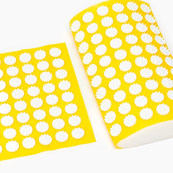 Аппликатор Кузнецова комплект, 144 колючки, спантекс,жёлтый, 260 х 560 мм + валик 190*320 мм Аппликатор Кузнецова комплект, 144 колючки, спантекс,жёлтый, 260 х 560 мм + валик 190*320 мм