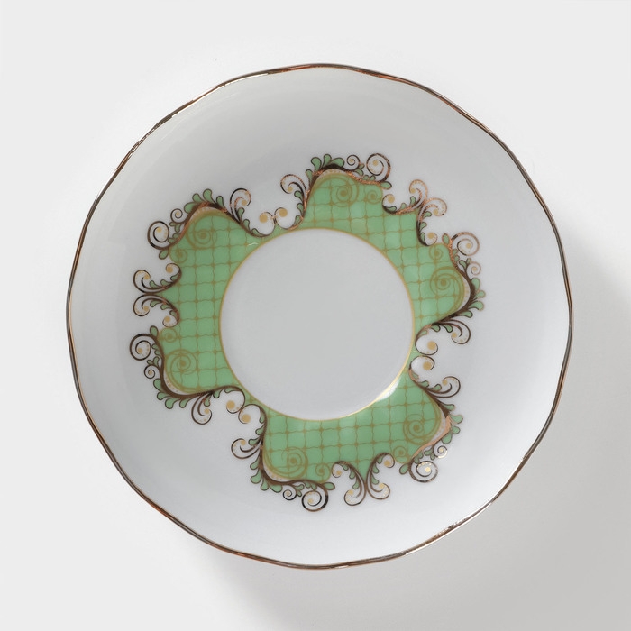 Чайная пара фарфоровая «Симфония», 300 мл, блюдце 15 см Чайная пара фарфоровая «Симфония», 300 мл, блюдце 15 см