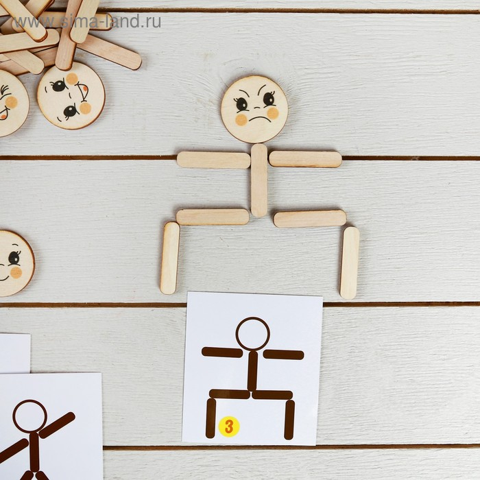 Мозаика из палочек «Человечки» Мозаика из палочек «Человечки»