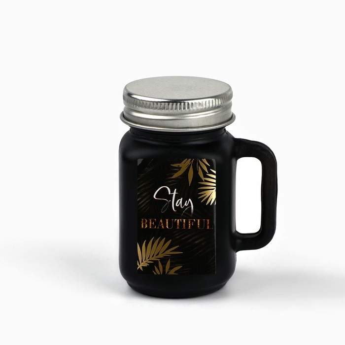 Ароматическая свеча в стекле «Stay beautiful», 7 х 5 см. Ароматическая свеча в стекле «Stay beautiful», 7 х 5 см.