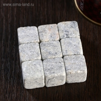 Набор камней для виски "Whiskey stones. Vintage", в консервной банке, 9 шт.