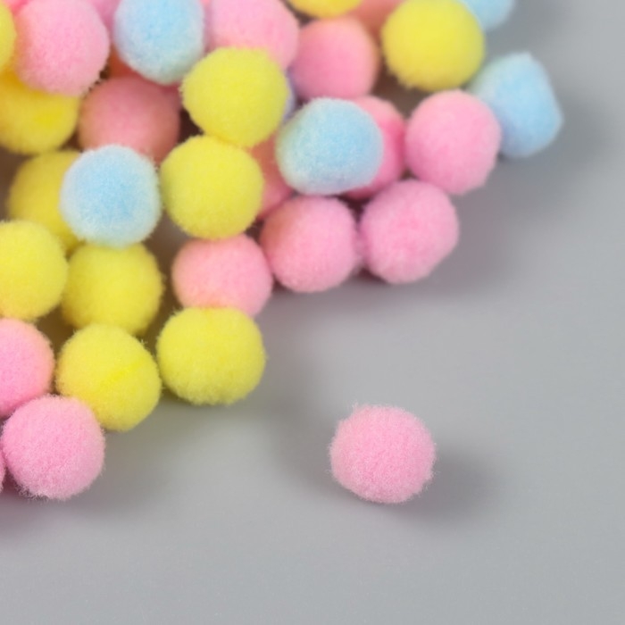 Декор для творчества "Помпончики. Малыш" d=1 см набор 100 шт