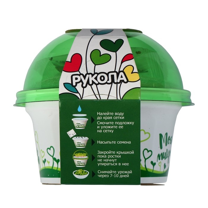 Набор для выращивания «Моя микрозелень», рукола Набор для выращивания «Моя микрозелень», рукола