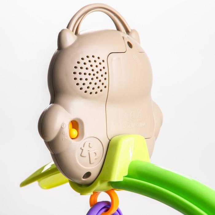 Мобиль музыкальный на кроватку «Тропический лес. Совушка», 3 игр., на батарейках, съемный муз.блок Мобиль музыкальный на кроватку «Тропический лес. Совушка», 3 игр., на батарейках, съемный муз.блок