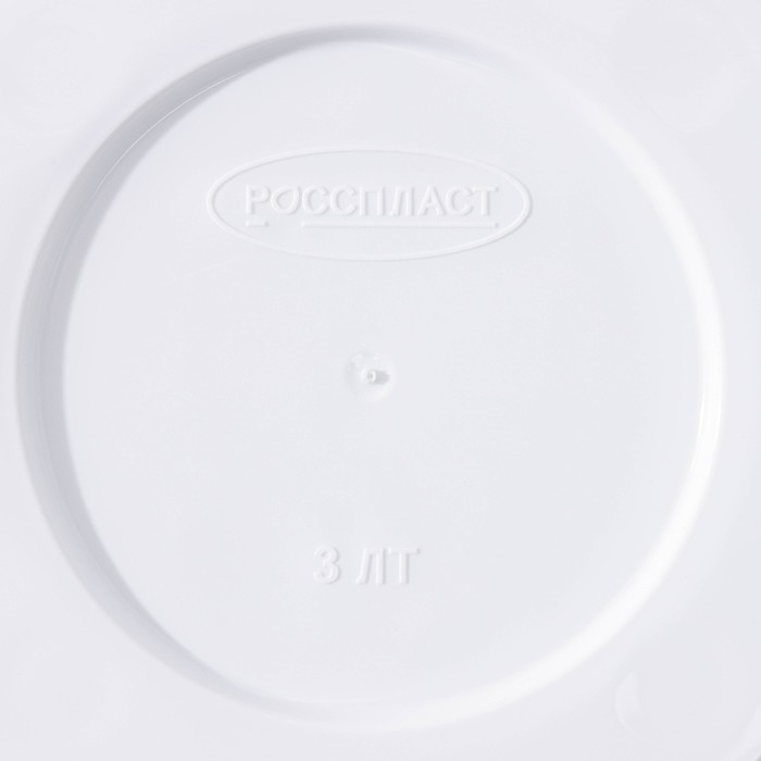 Горшок для цветов с поддоном «Камешки», 3 л, пластик, белый Горшок для цветов с поддоном «Камешки», 3 л, пластик, белый