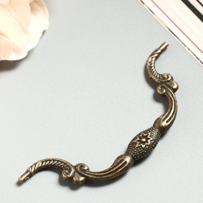 Ручка для шкатулки металл Ручка для шкатулки металл "Антракт" 8,5х2 см