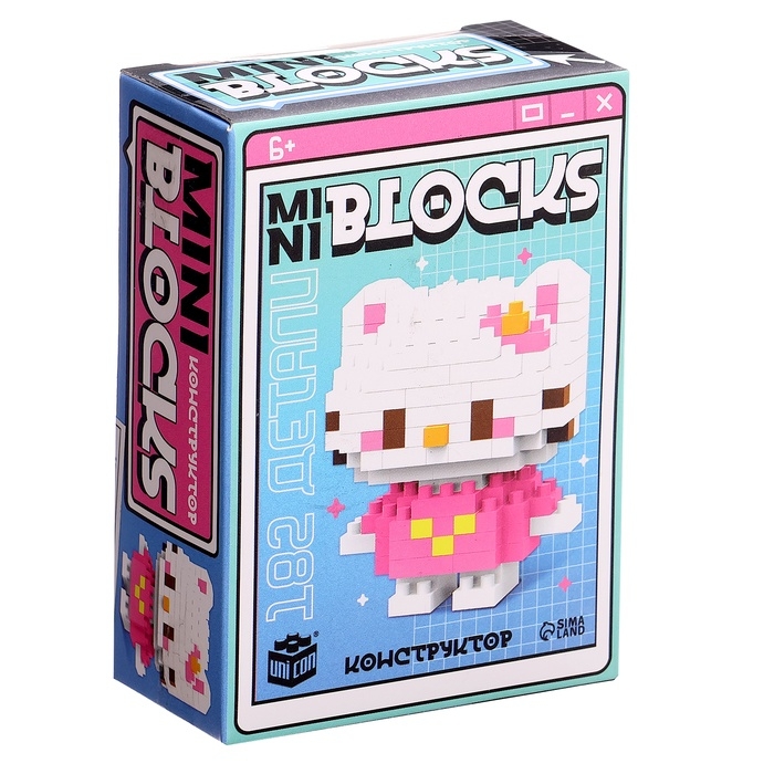 Конструктор «Mini Blocks. Котик», 182 детали Конструктор «Mini Blocks. Котик», 182 детали
